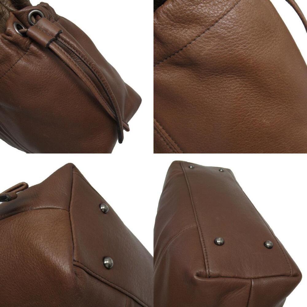 Burberry Shoulder Bag Brown Leather - Picture 4 of 4
